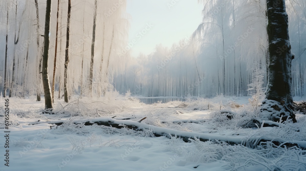 Tranquil Winter Forest