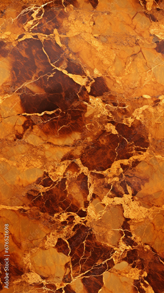 a marble texture with a brown color, in the style of byzantine gold leaf accents, wallpaper, luminous shadowing, organic formations created with Generative Ai