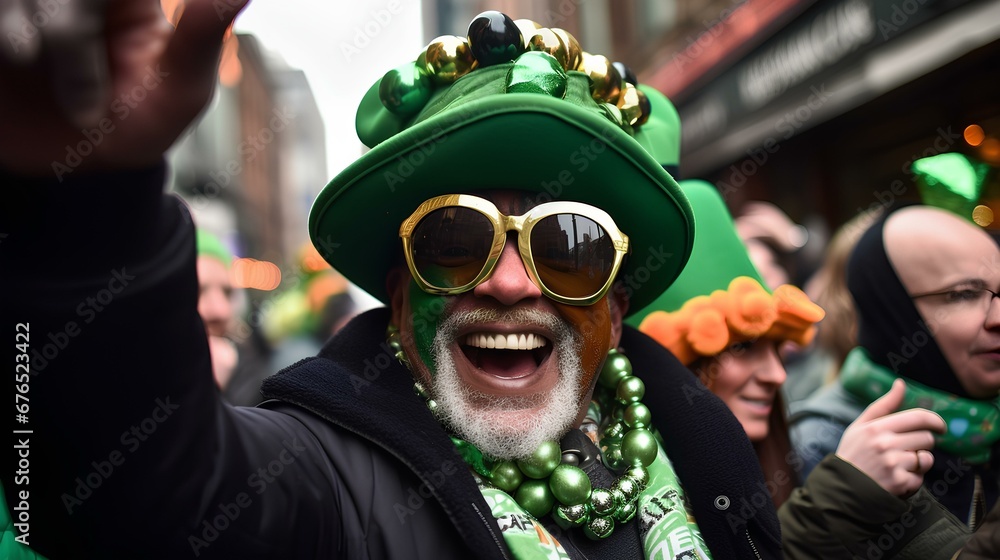 st patrick day celebration event. generative AI st patrick day celebration event. generative AI