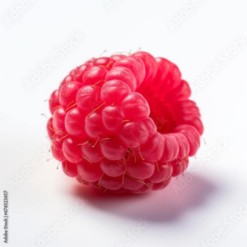 raspberry with on white backgrond