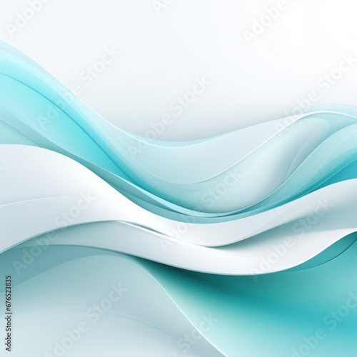 Soothing Aquamarine Abstract - Stylish and Subtle Technology Wallpaper