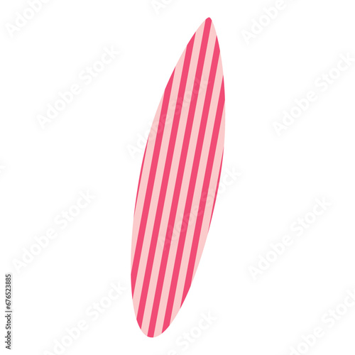 Striped surfboard icon Vector