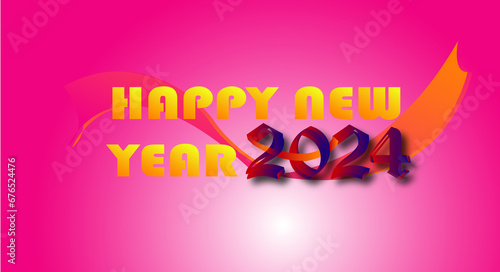 happy new year 2024 poster 
