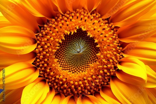 bright sunflower. Generative AI