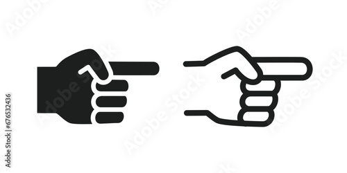 Hand arrows and hand icons explaining