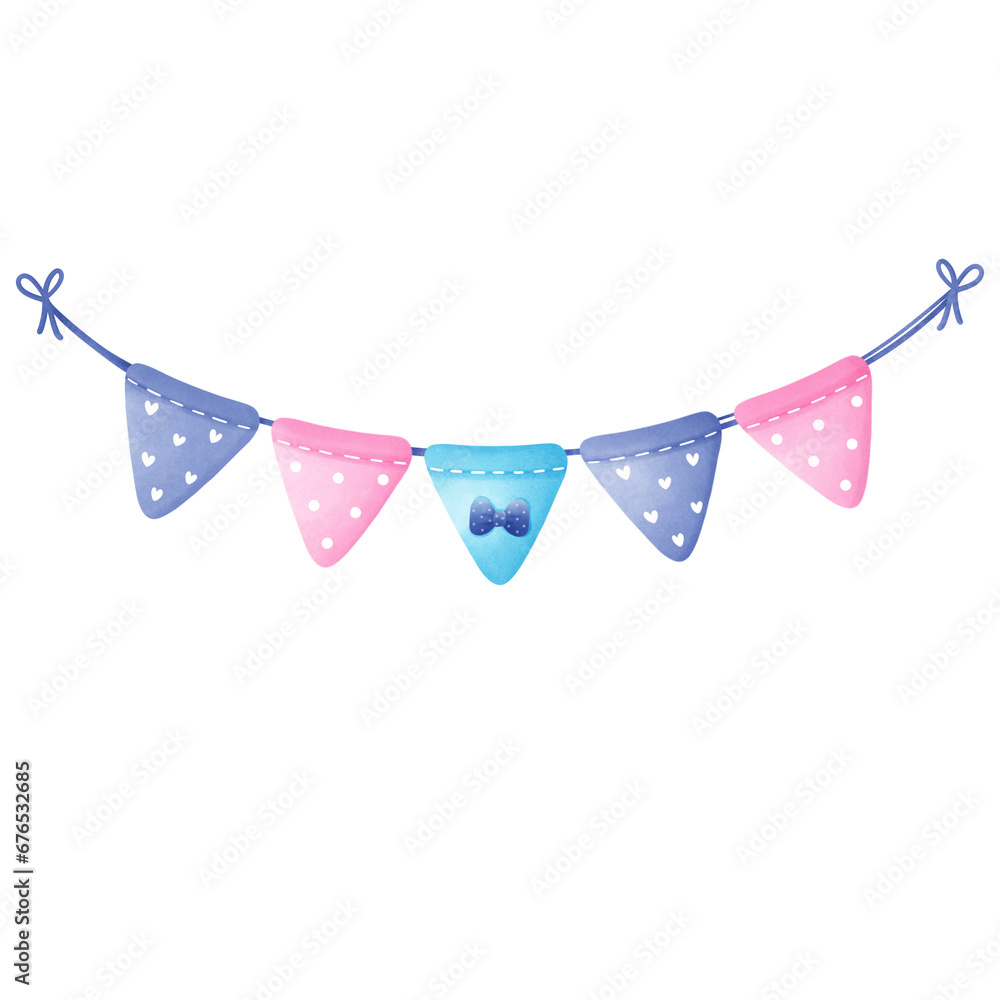 Party bunting flag for celebration