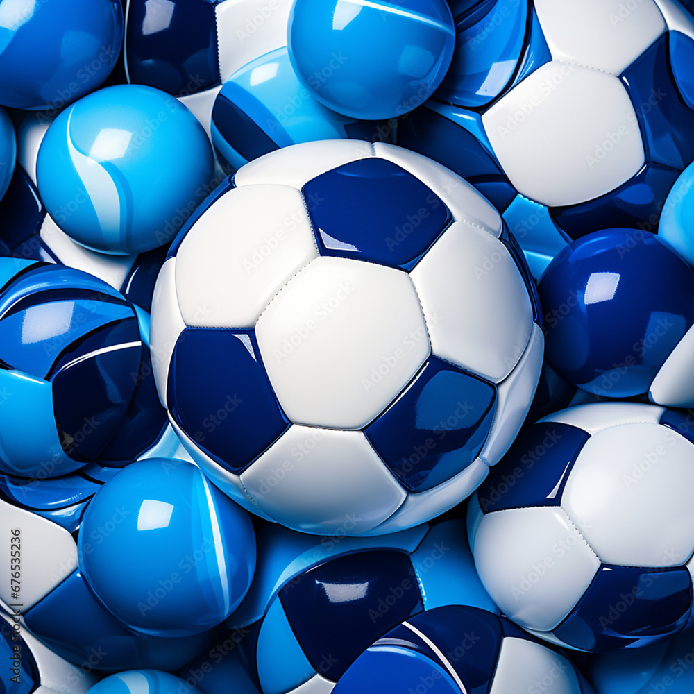 Naklejka premium Background containing white and blue football colors created with Generative Ai