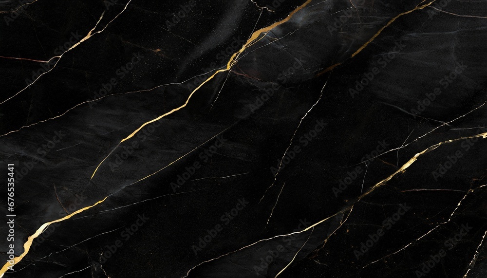 Textured of the black marble background. Gold and white patterned natural of dark gray marble texture. - obrazy, fototapety, plakaty 