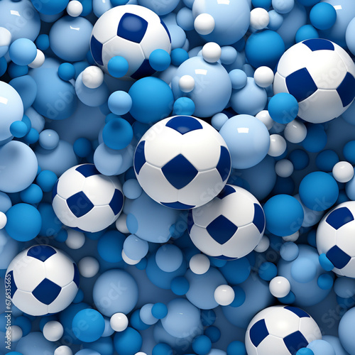 Background containing white and blue football colors created with Generative Ai