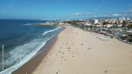 Praia Carcavelos Portugal Lisboa Verão Europa Cascais Surf Ondas Mar Oceano Atlântico Ondas Azul Verde Paisagem Natural Natureza Português Portugal Marginal Freguesia Portuguesa Forte São Julião Barra