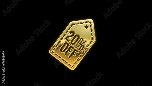 Sale discount promo gold golden icon sticker