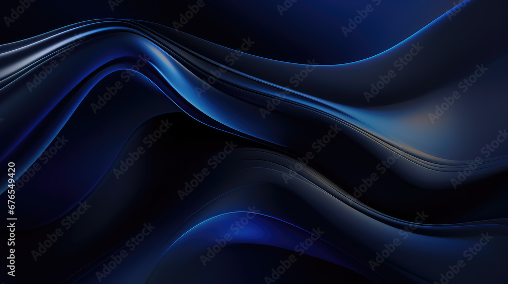 Organic Art Design in Dark Blue Background Organic Art Design in Dark Blue Background