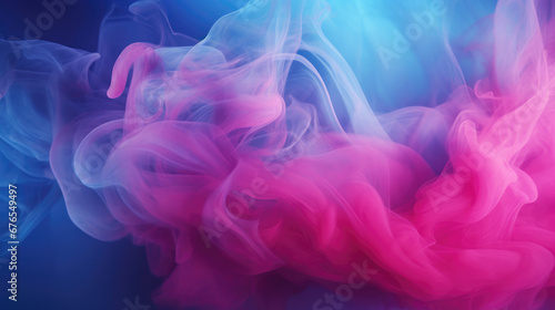 Colorful Neon Smoke Clouds Background