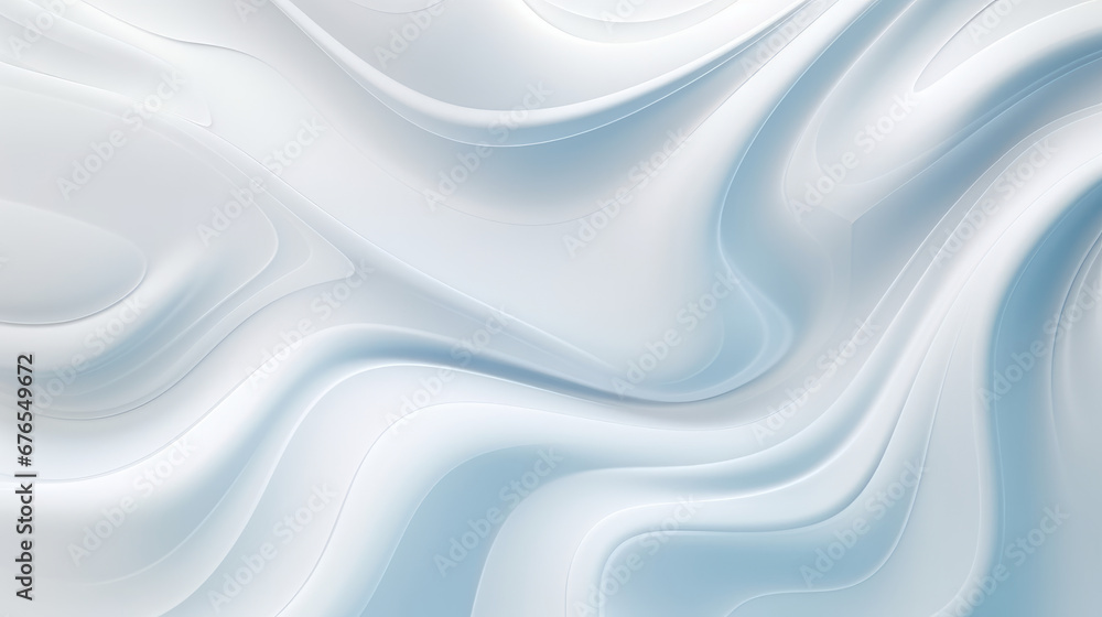 Fototapeta premium Explore liquid glass and abstract 3D water backgrounds with a touch of white shine.