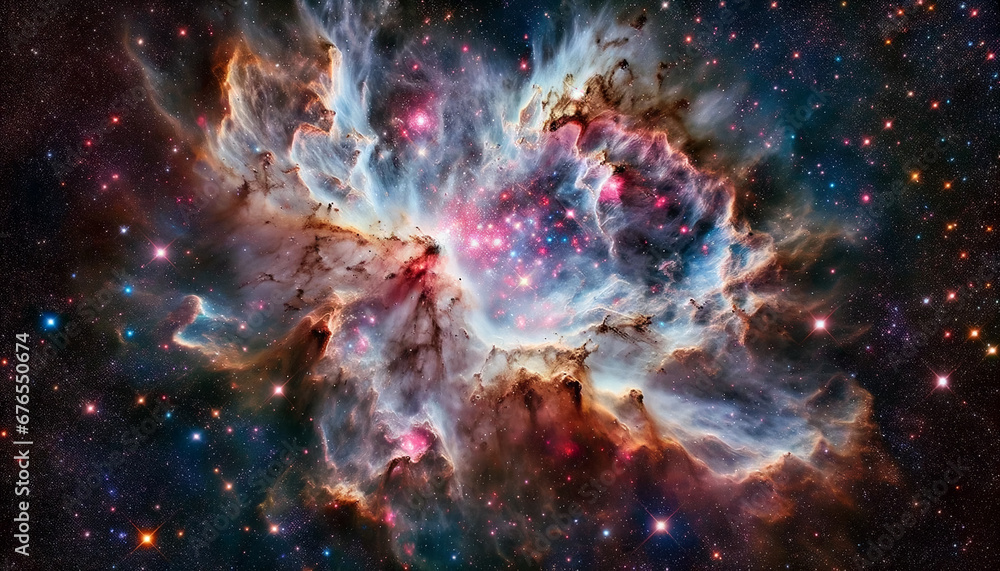 Space, nebula, galaxy, star, universe, supernova, sky,  cosmos background , Generative AI