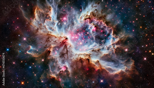 Space, nebula, galaxy, star, universe, supernova, sky, cosmos background , Generative AI