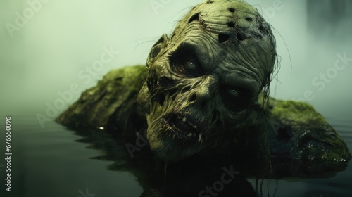Zombies in the swamp. A creepy character to create.