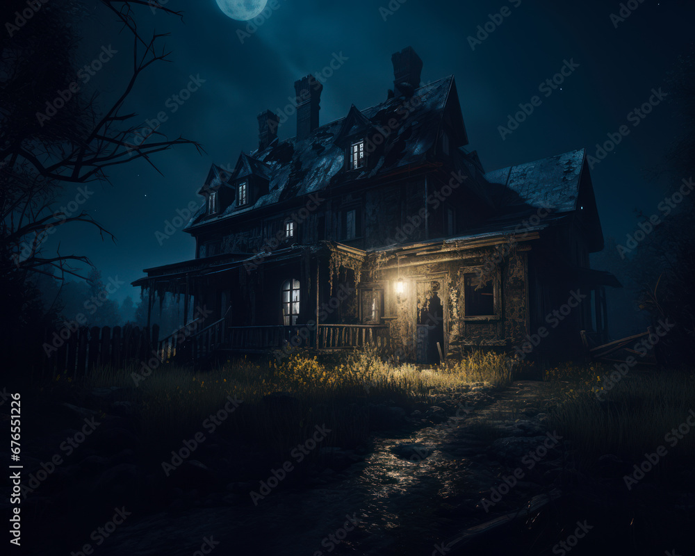 A Haunting Manor Under the Moonlight A Haunting Manor Under the Moonlight