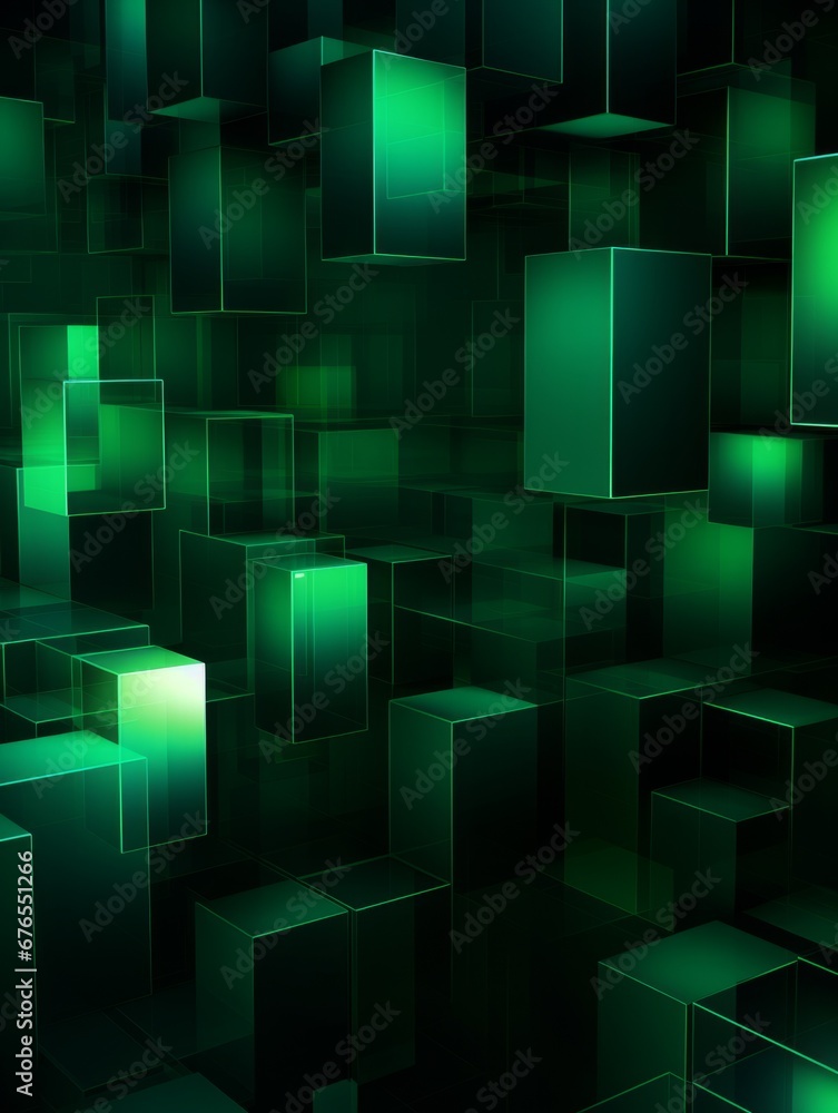 Green LED Creative Abstract Geometric Texture. Graphic Digital Art Decoration. Abstract Shaped Surface Vertical Background. Ai Generated Vibrant Angular Pattern. Green LED Creative Abstract Geometric Texture. Graphic Digital Art Decoration. Abstract Shaped Surface Vertical Background. Ai Generated Vibrant Angular Pattern.