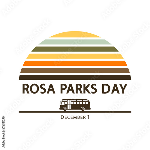 Rosa Parks Day, civil rights activist. American activist.