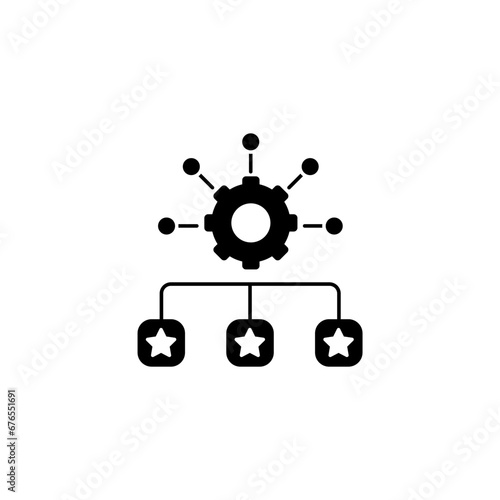 organization concept line icon. Simple element illustration. organization concept outline symbol design.