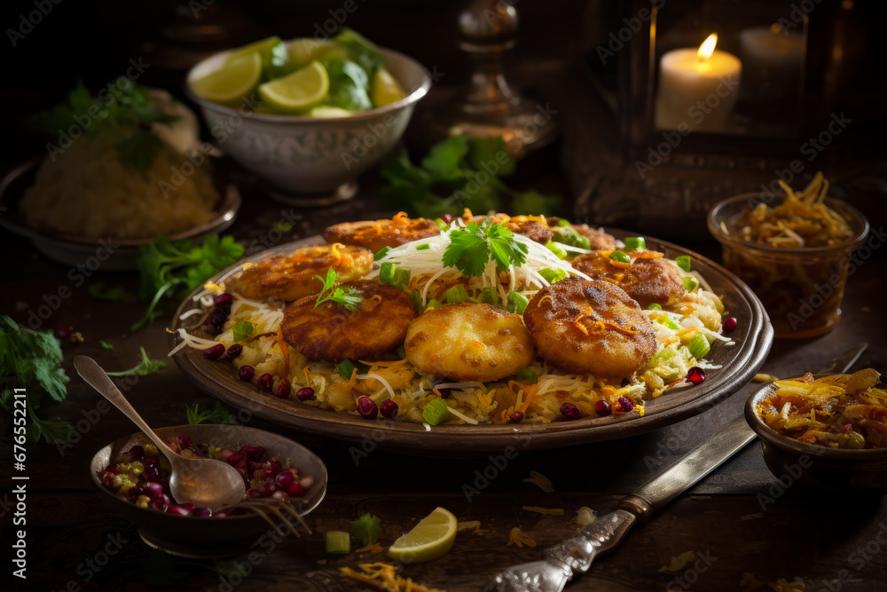 Fototapeta premium A Delicious Feast by Candlelight