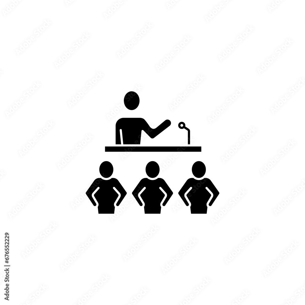Conference concept line icon. Simple element illustration. Conference concept outline symbol design. Conference concept line icon. Simple element illustration. Conference concept outline symbol design.