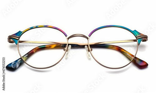 A Stylish Pair of Glasses on a Clean White Surface