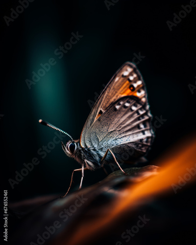 A Delicate Dance: A Butterfly Perched Gracefully on a Gentle Hand © Vadim