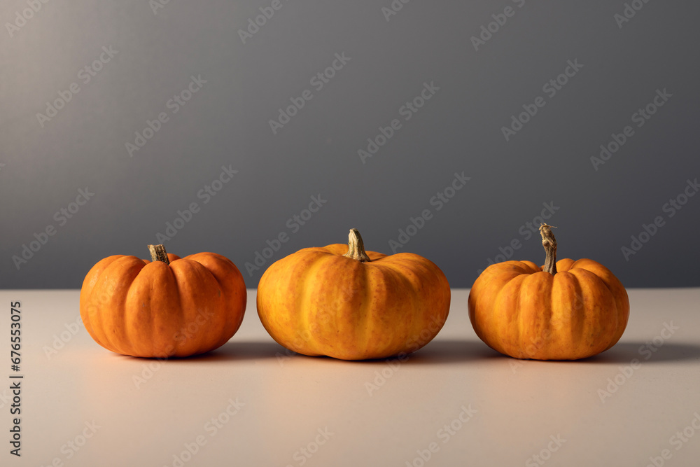 Obraz premium pumpkins on a table