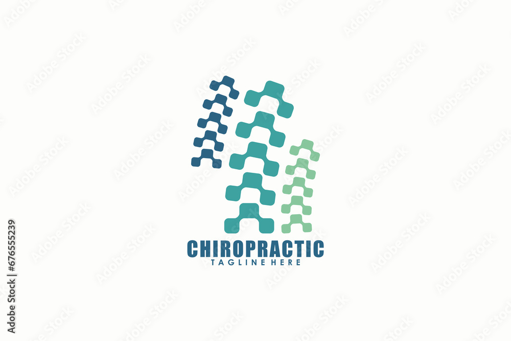chiropractic logo design with spine concept chiropractic logo design with spine concept