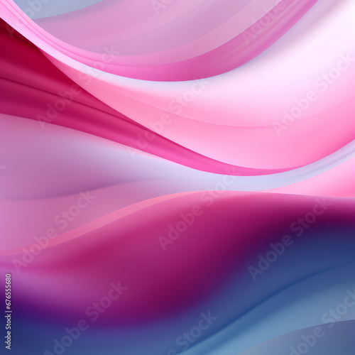 Colorful minimalistic geometric background smooth waves and color transitions in pink