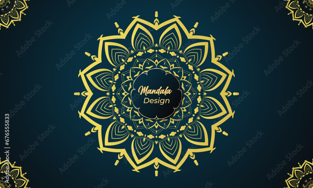 Fototapeta premium Vector Illustration of Mandala Design, Luxury Mandala Background Design, Luxury Mandala Ornament Design Bundle Vol.1