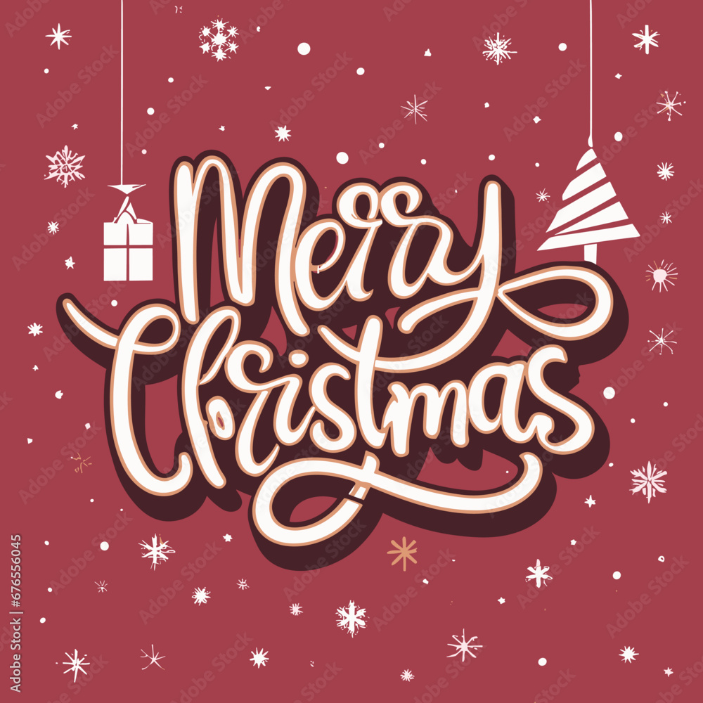 Merry Christmas vector design template Merry Christmas vector design template