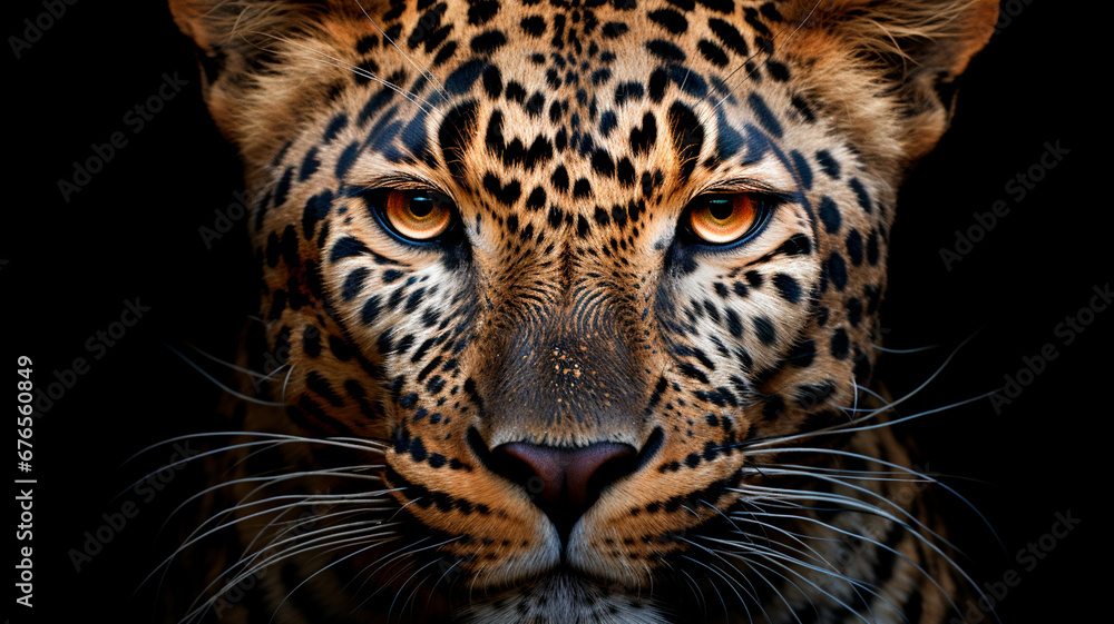 leopard portrait close up, big eye leopard portrait close up, big eye