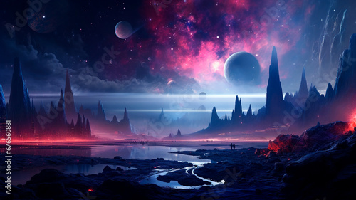 fantasy alien planet photo