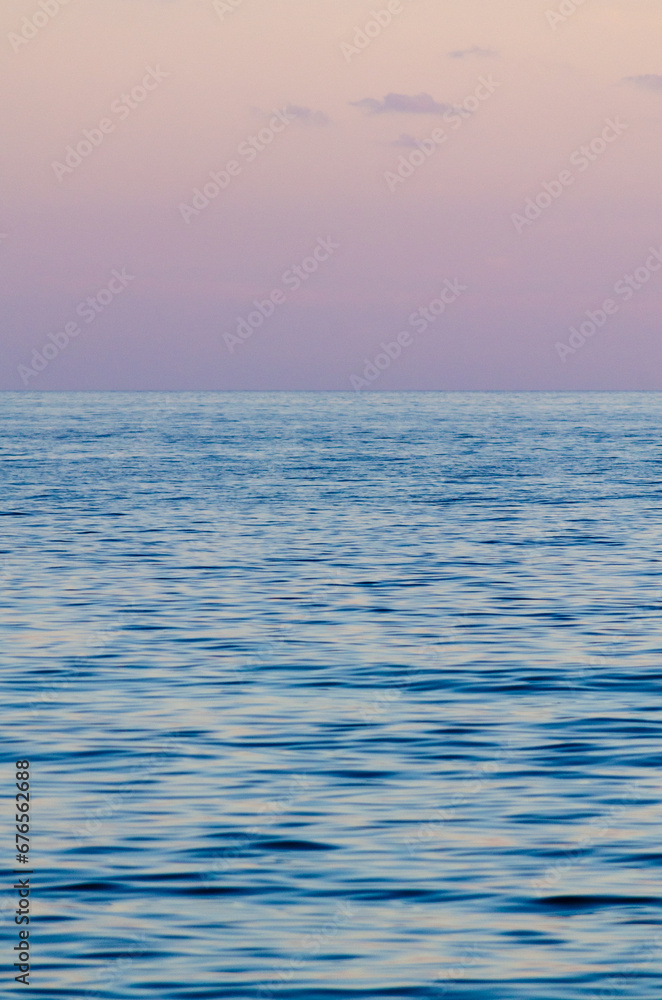 Obraz premium post sunset view of gulf of mexico