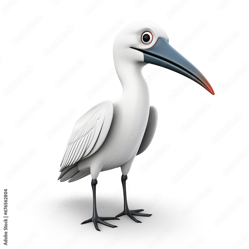 Obraz premium 3d render heron, ai generated 