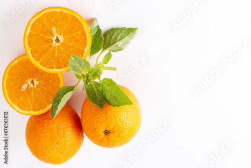 Top view fresh sliced orange on dark background ripe mellow fruit juice color citrus tree citrus  Whole and sliced ripe oranges placed on marble background  half orange fruit.