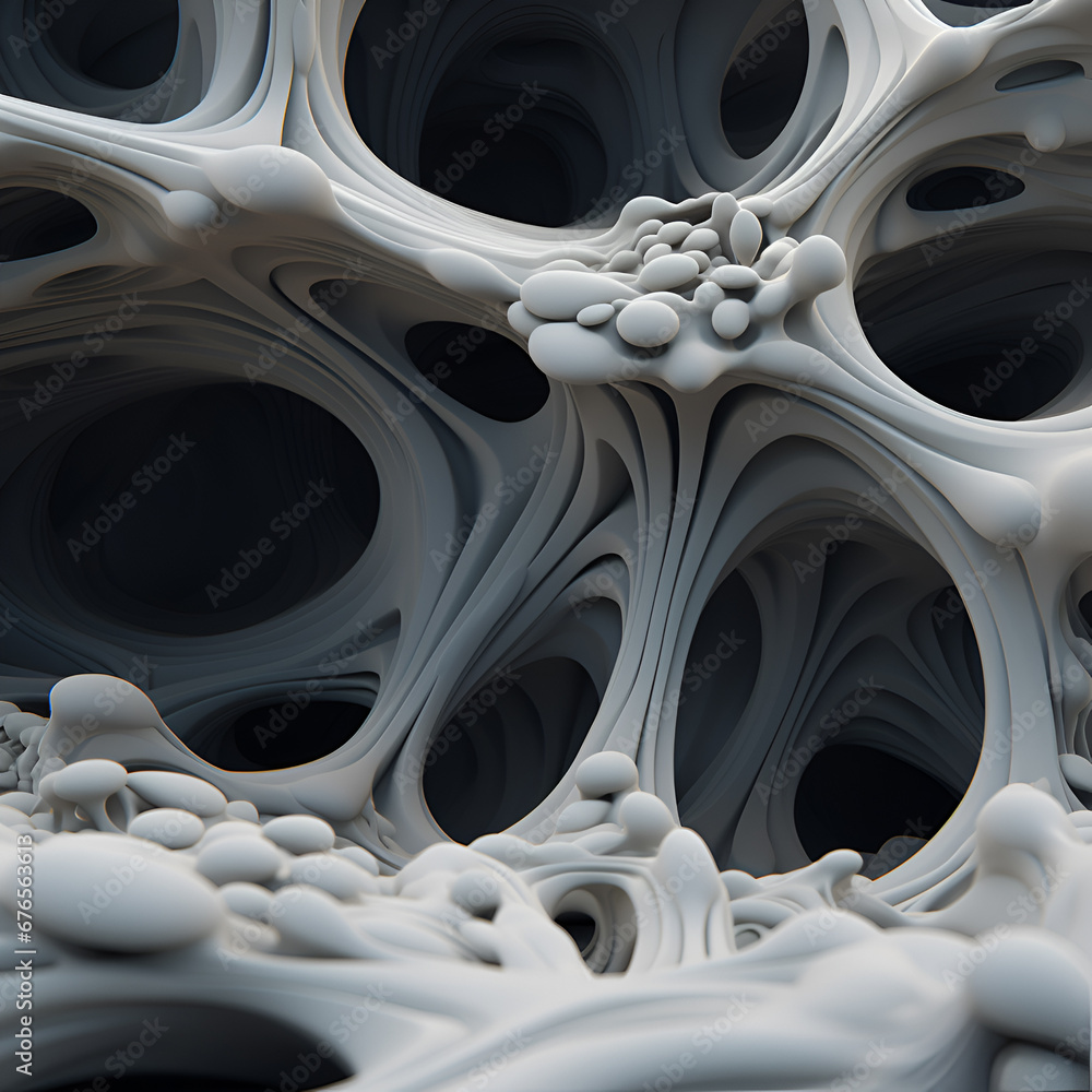 3d render of abstract organic shapes 3d render of abstract organic shapes