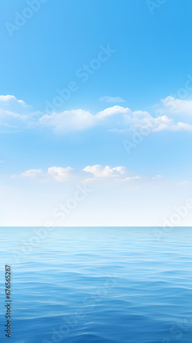 blue water skyline © Hachem