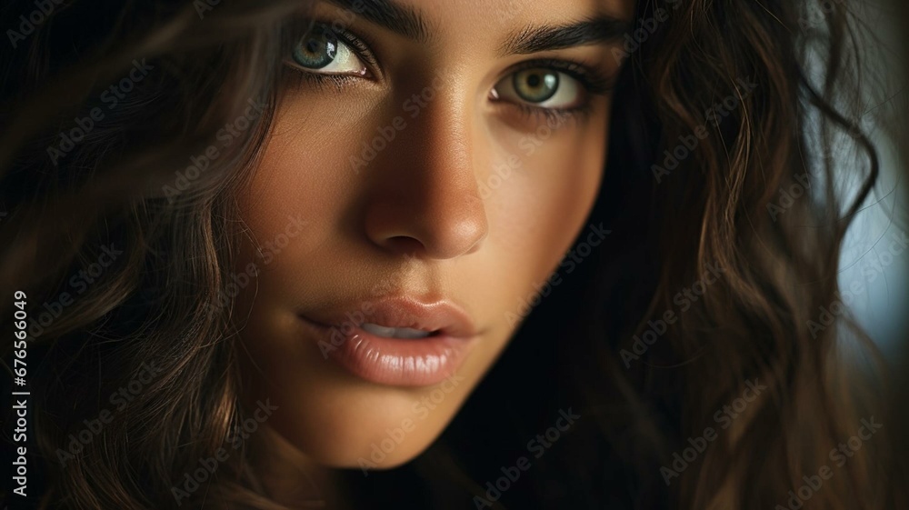 Closeup portrait of a woman Closeup portrait of a woman