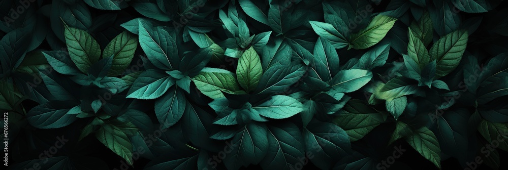 abstract natural green leaves wallpaper