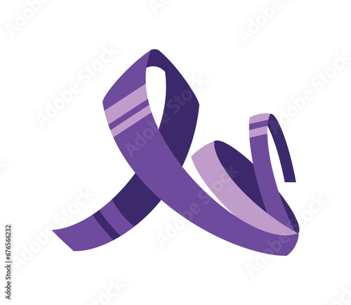 epilepsy day purple ribbon support