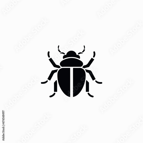 Beetle in cartoon, doodle style. 2d vector illustration in logo, icon style. AI Generative