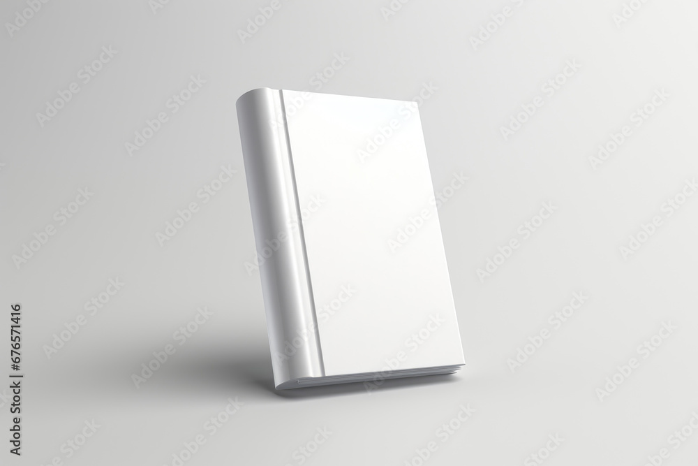 Standing Book Mockup isolated on white background. Blank cover for print design and publishing Standing Book Mockup isolated on white background. Blank cover for print design and publishing