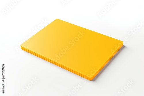 Sleek Yellow Card mockup Showcase on white background