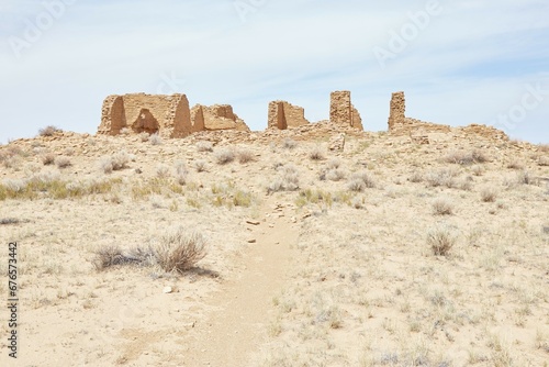 Pueblo del Arroyo at Chaco Canyon  New Mexico