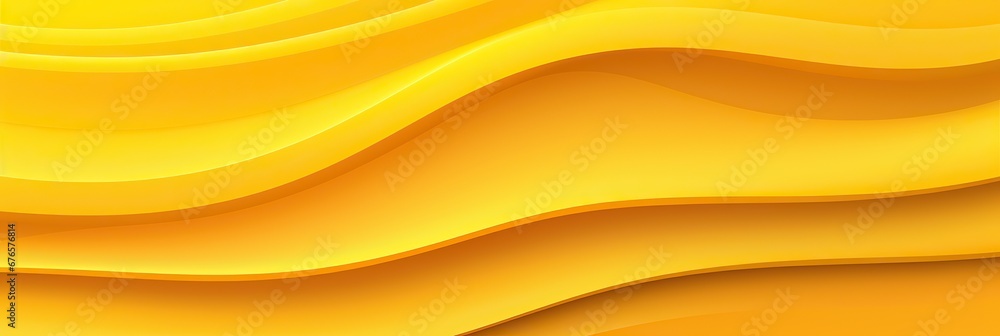 Panoramic abstract yellow waves background Panoramic abstract yellow waves background