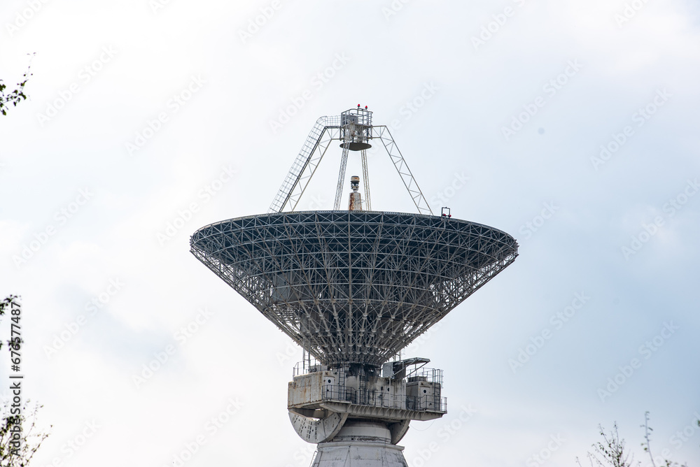 Large radio telescope, parabolic antenna Large radio telescope, parabolic antenna